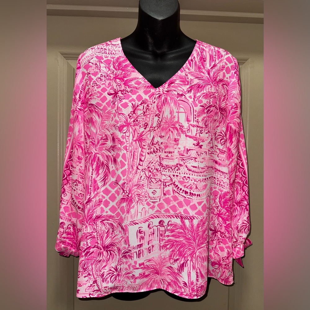 Lilly Pulitzer Pamala Top in Paradise Pink size Small - Picture 9 of 15